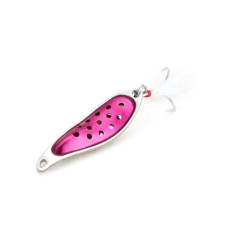 Hollow spoon 10gr silver+pink