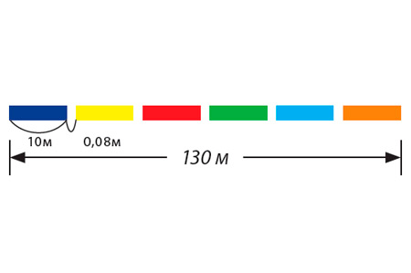 Benkei PE-8 BRAID 130m multicolor - Image 2