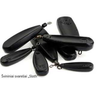 Svareliai Sloth švininiai juodi