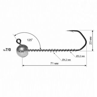 Galvakablis Barbarian švinas #7/0