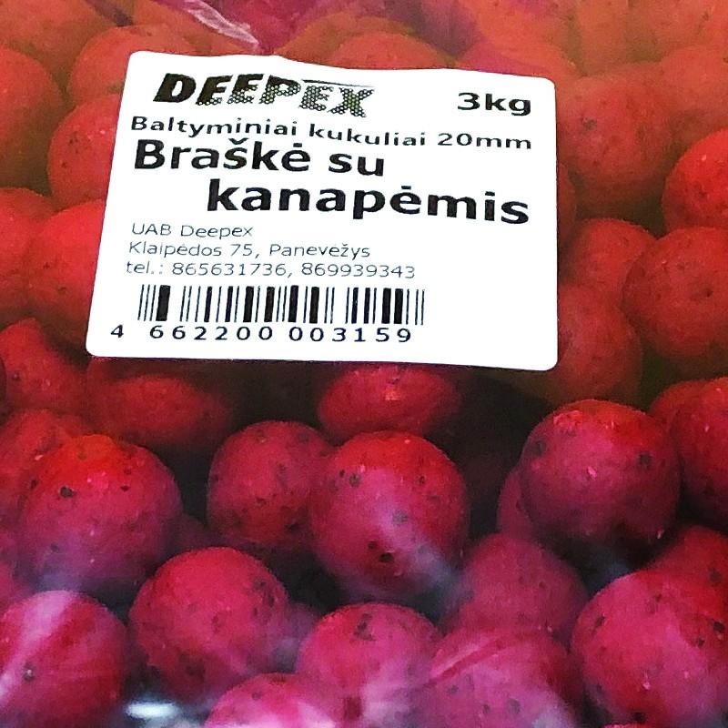 Deepex 20mm Braškė+kanapė 3kg