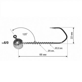 Galvakablis Barbarian švinas #6/0