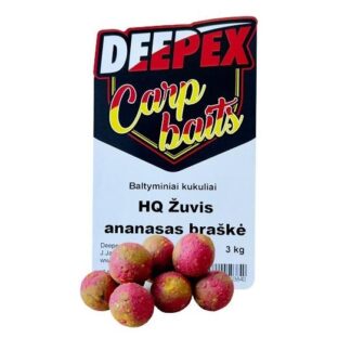 Deepex 20mm HQ Žuvis+ ananasas+ braškė 3kg